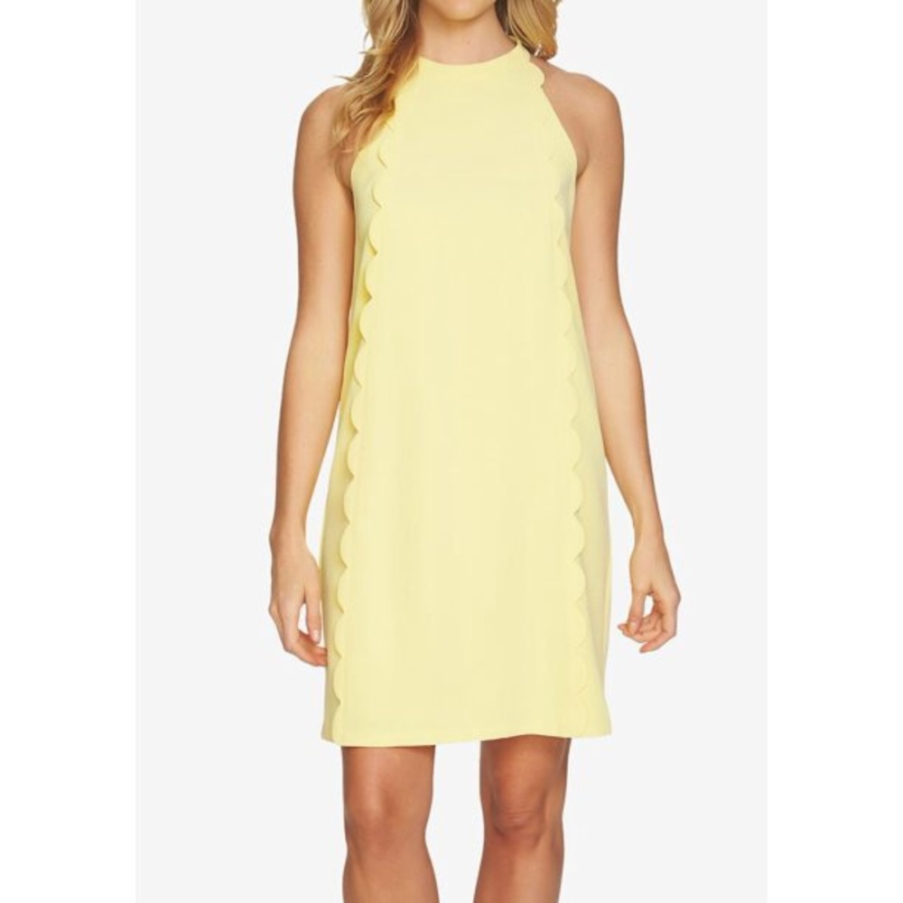 CeCe Scallop-Trim Shift Dress Size 4